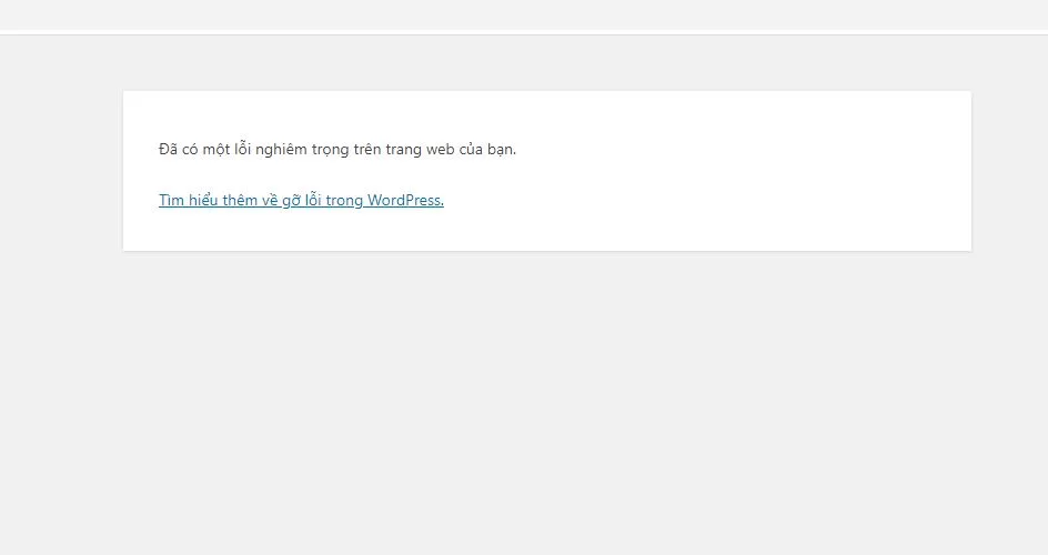 Cách Xử Lý Khi Cài Theme WordPress Bị Lỗi Dễ Như Ăn Xôi Cách Xử Lý Khi Cài Theme WordPress Bị Lỗi Dễ Như Ăn Xôi